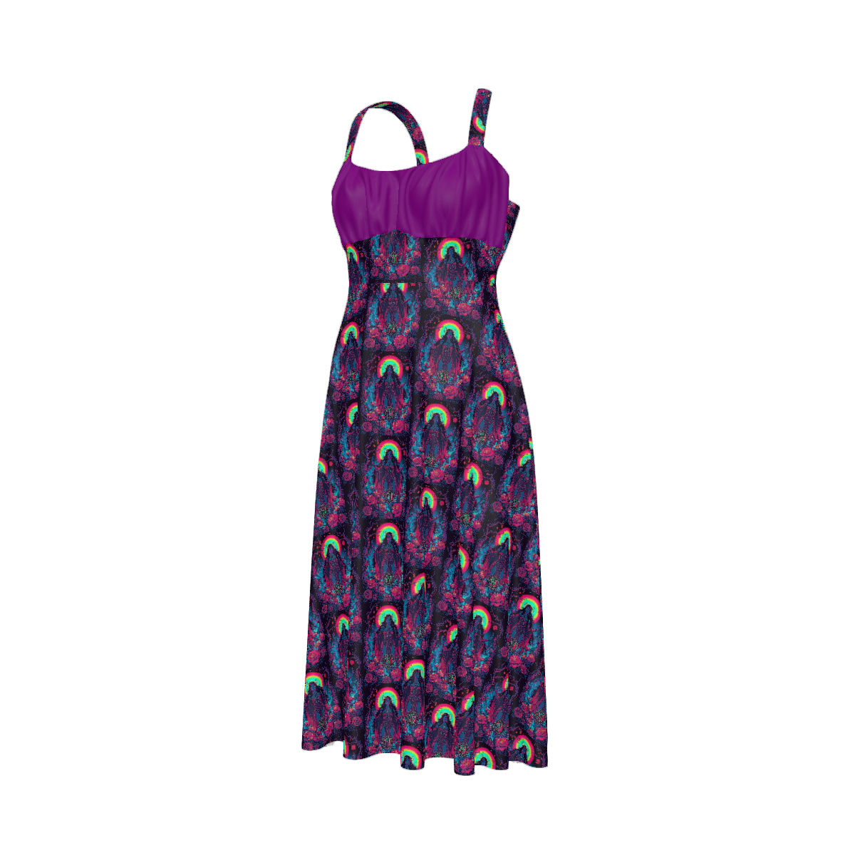 All Over Print Women's Suspender Casual Dress