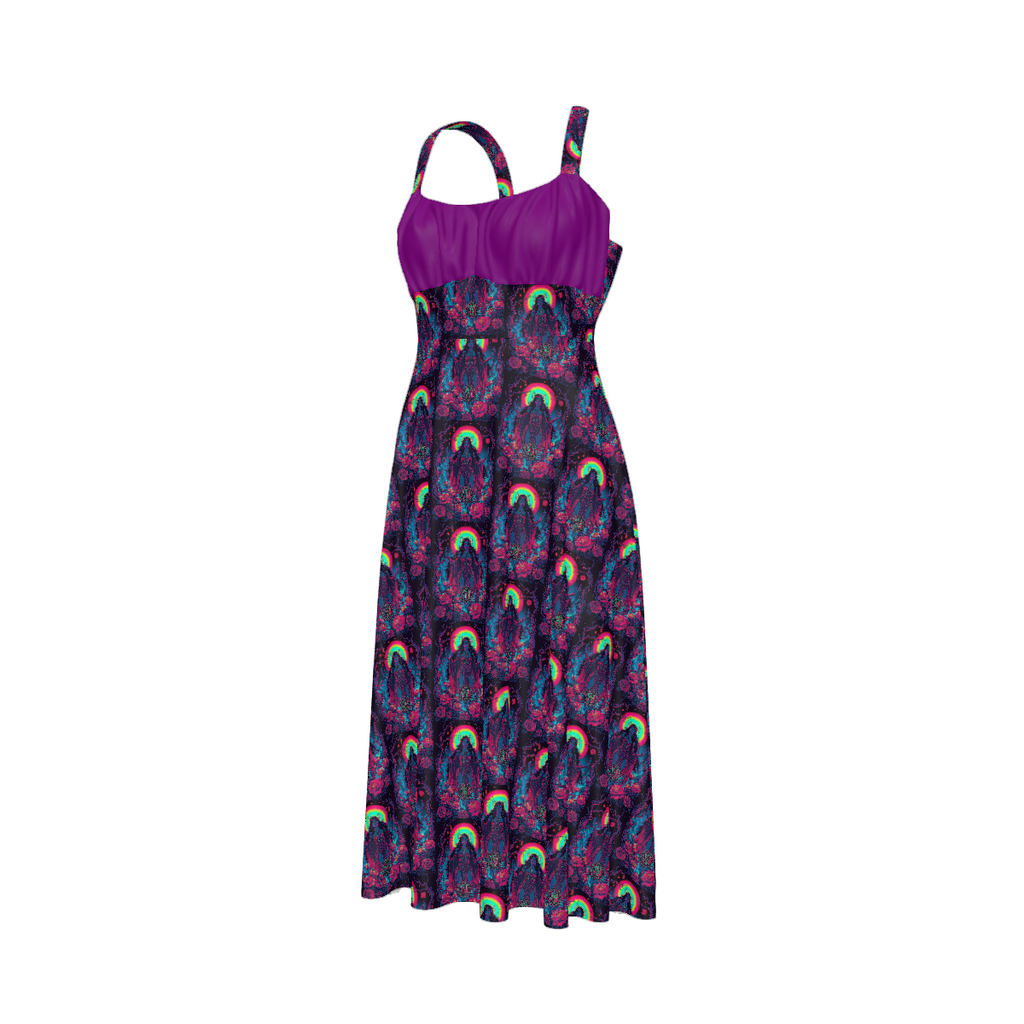 All Over Print Women's Suspender Casual Dress