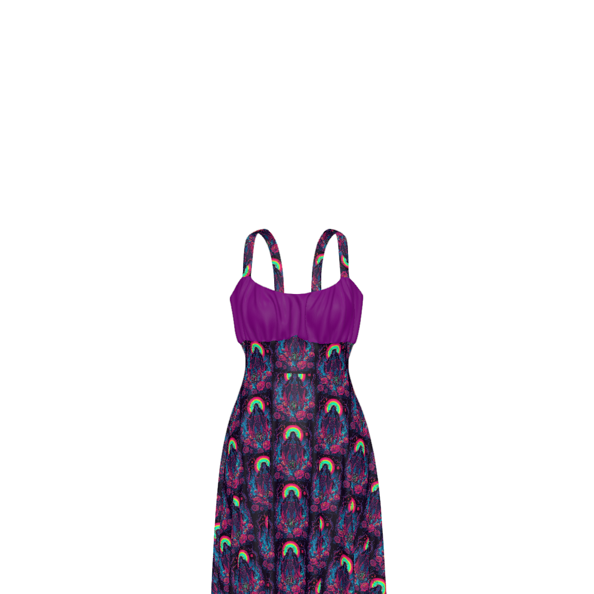 All Over Print Women's Suspender Casual Dress
