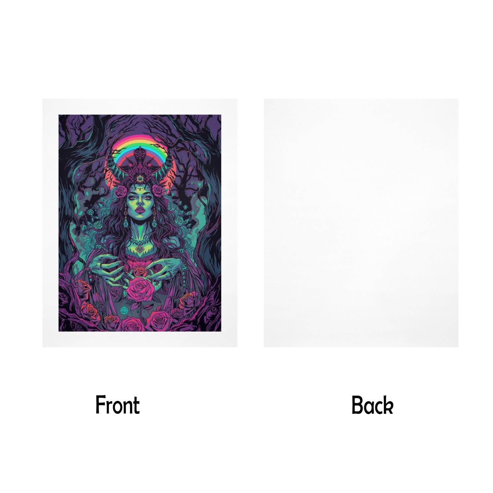 Gothic Witch Rose Art Print 9