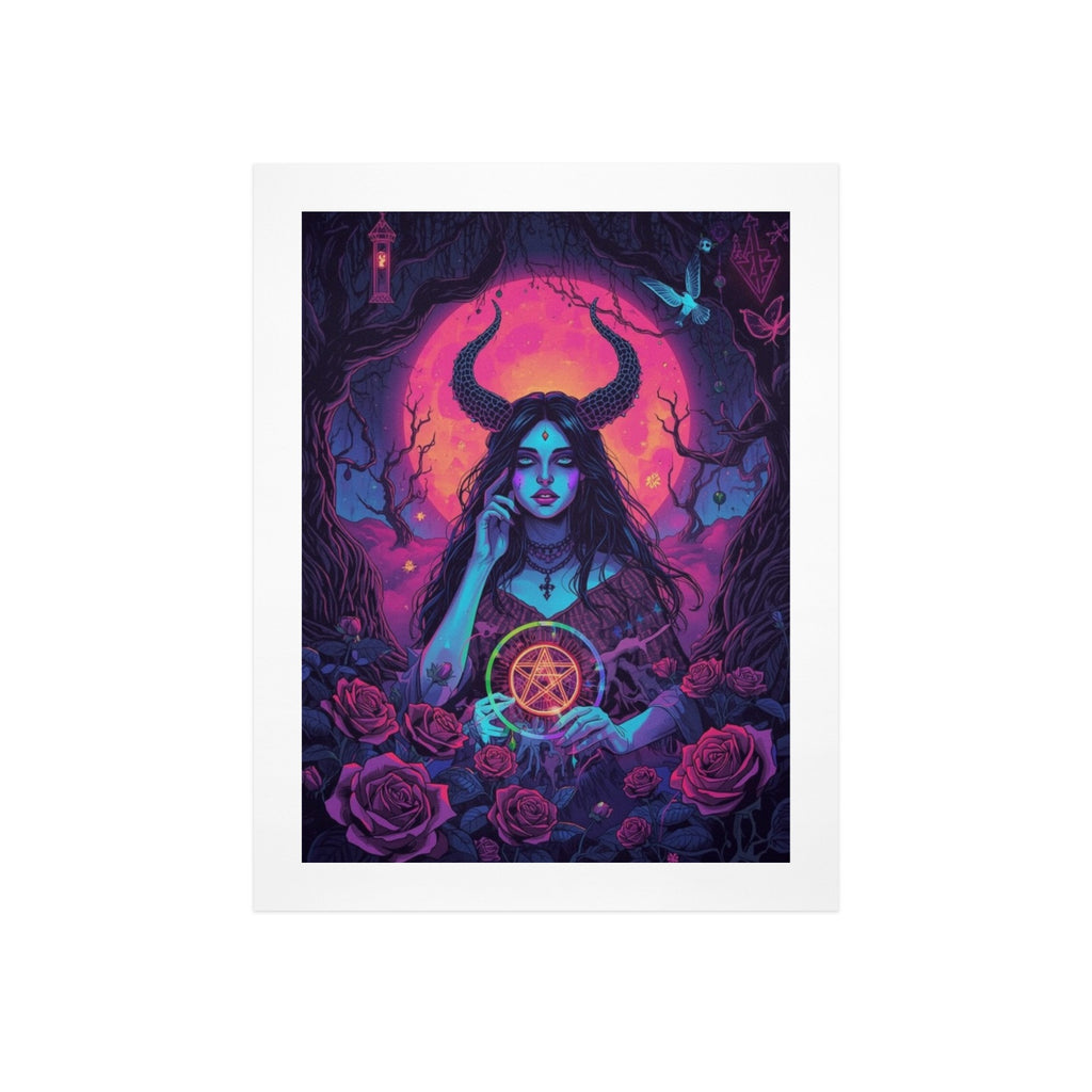 Gothic Witch Rose Art Print 7