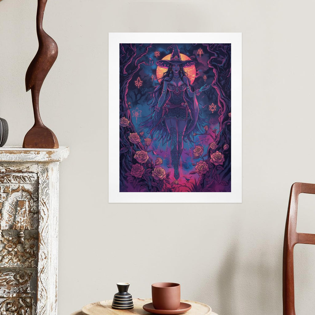 Gothic Witch Rose Art Print 14
