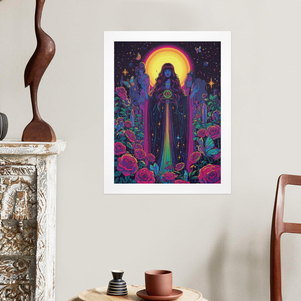 Gothic Witch Rose Art Print 16