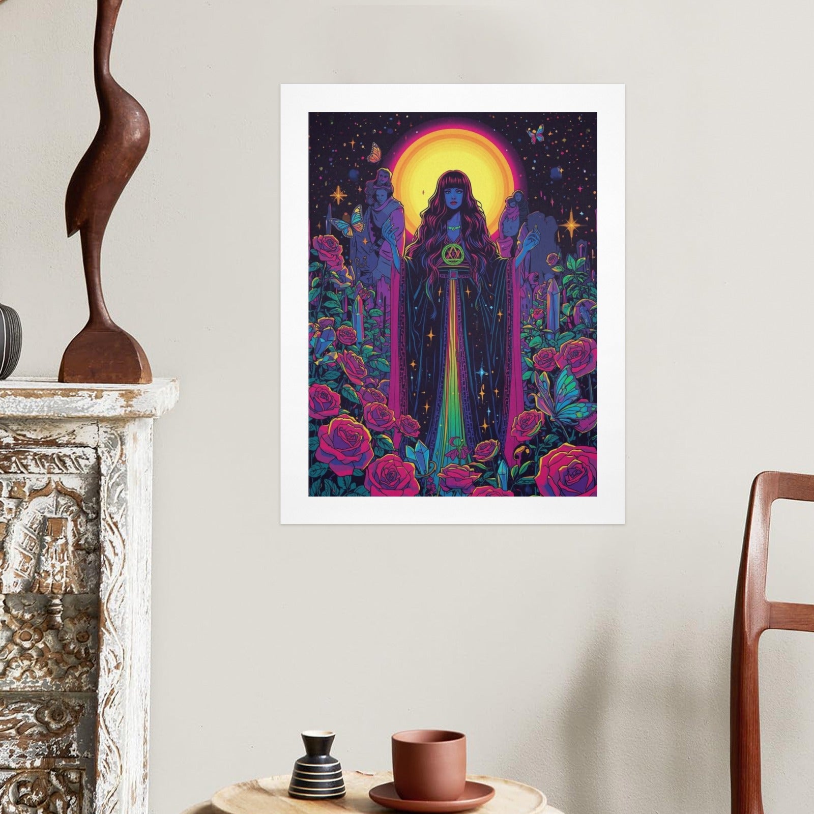 Gothic Witch Rose Art Print 16