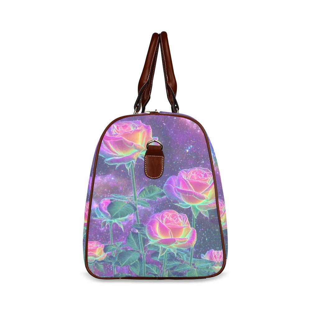 Trippy Rose Witch Gothic Women's Fashion Waterproof Travel Bag Large