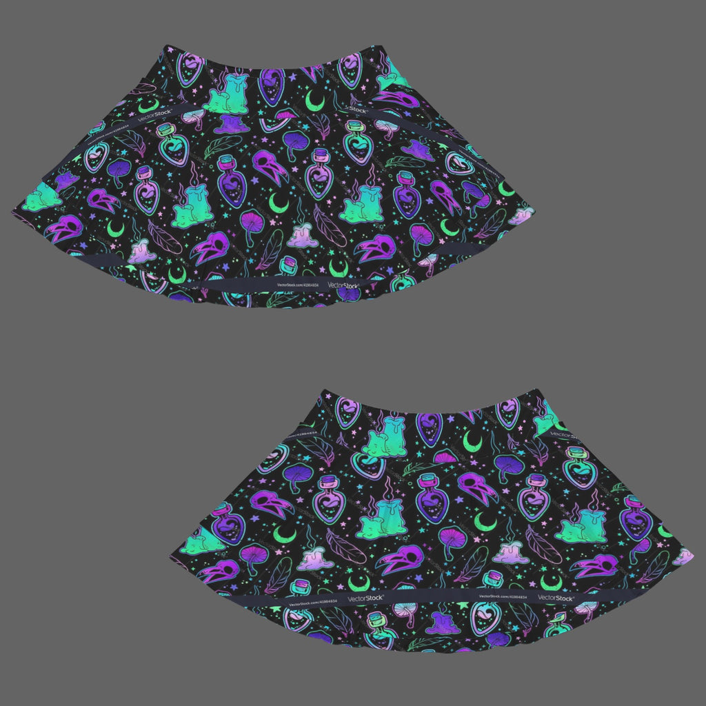 Gothic Witch Fashion Mini Sports Skort 11