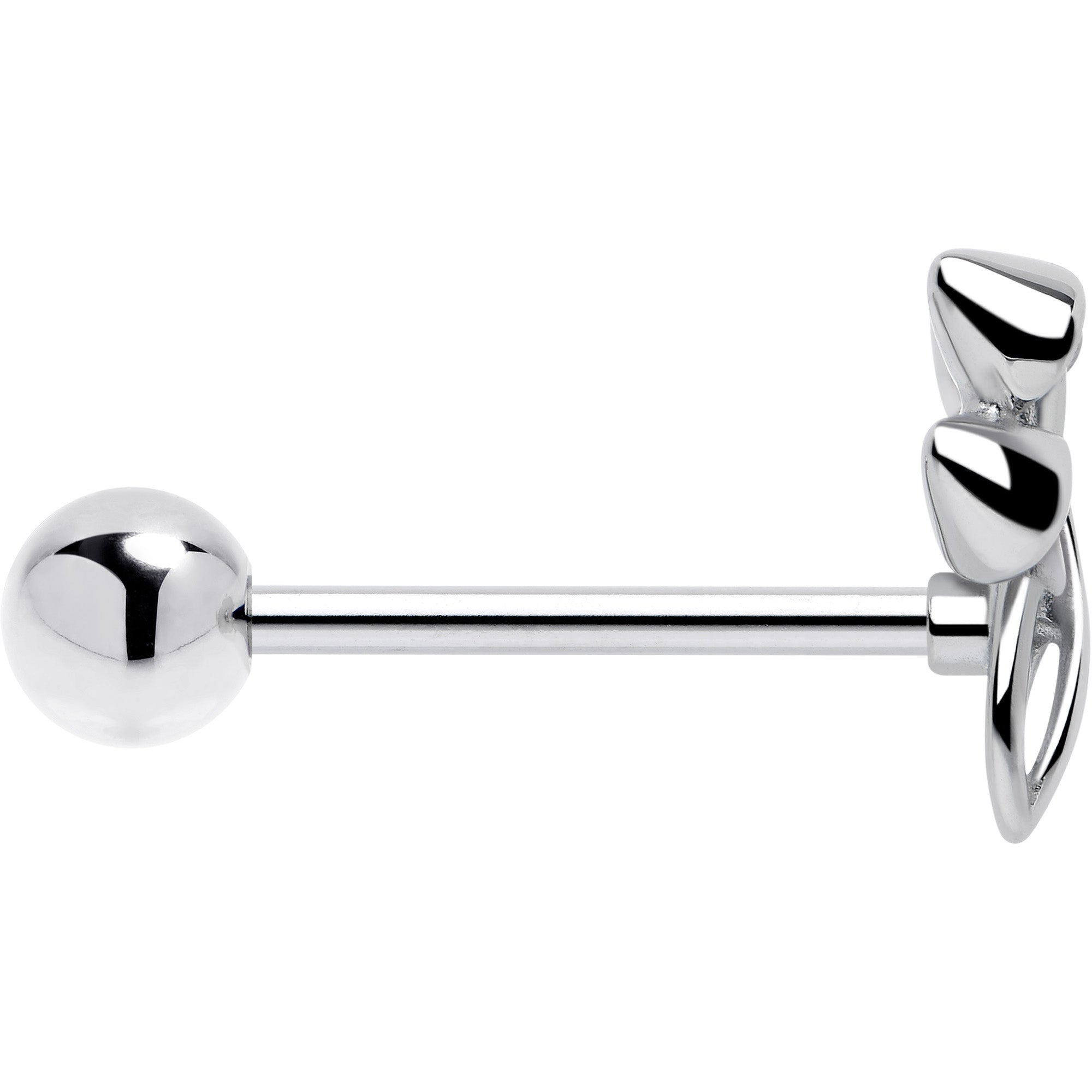Trippy Mushroom Trio Barbell Tongue Ring - Night Bloom Digital Empire Studios