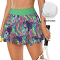 Gothic Dragon Witch Rainbow Fashion Sport Skort