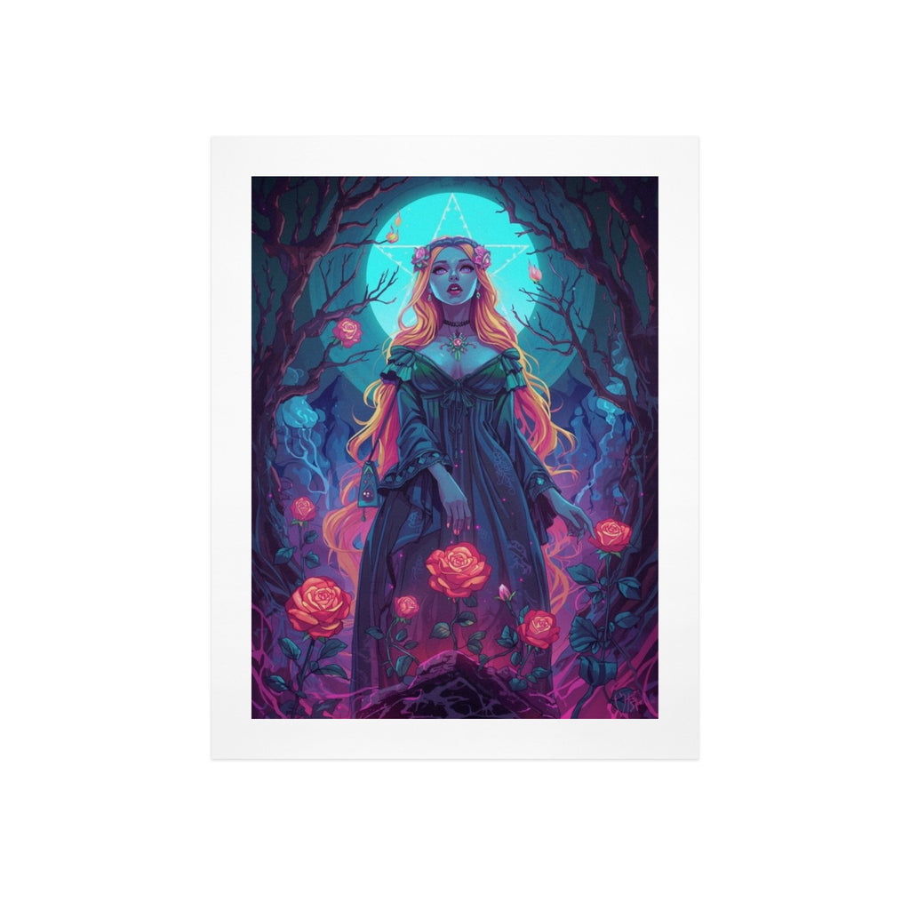 Gothic Witch Rose Art Print 12