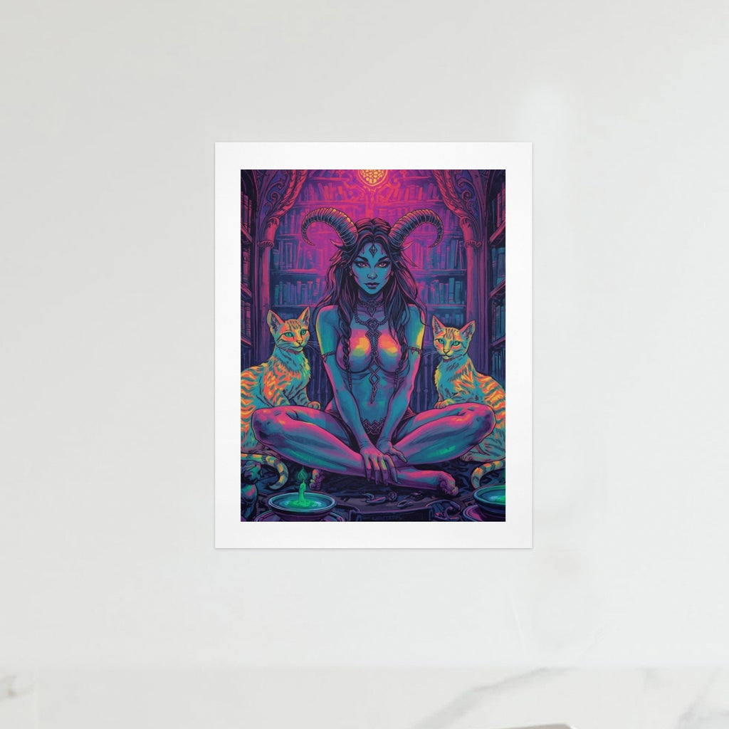 Gothic Witch Succubus Library Print 2