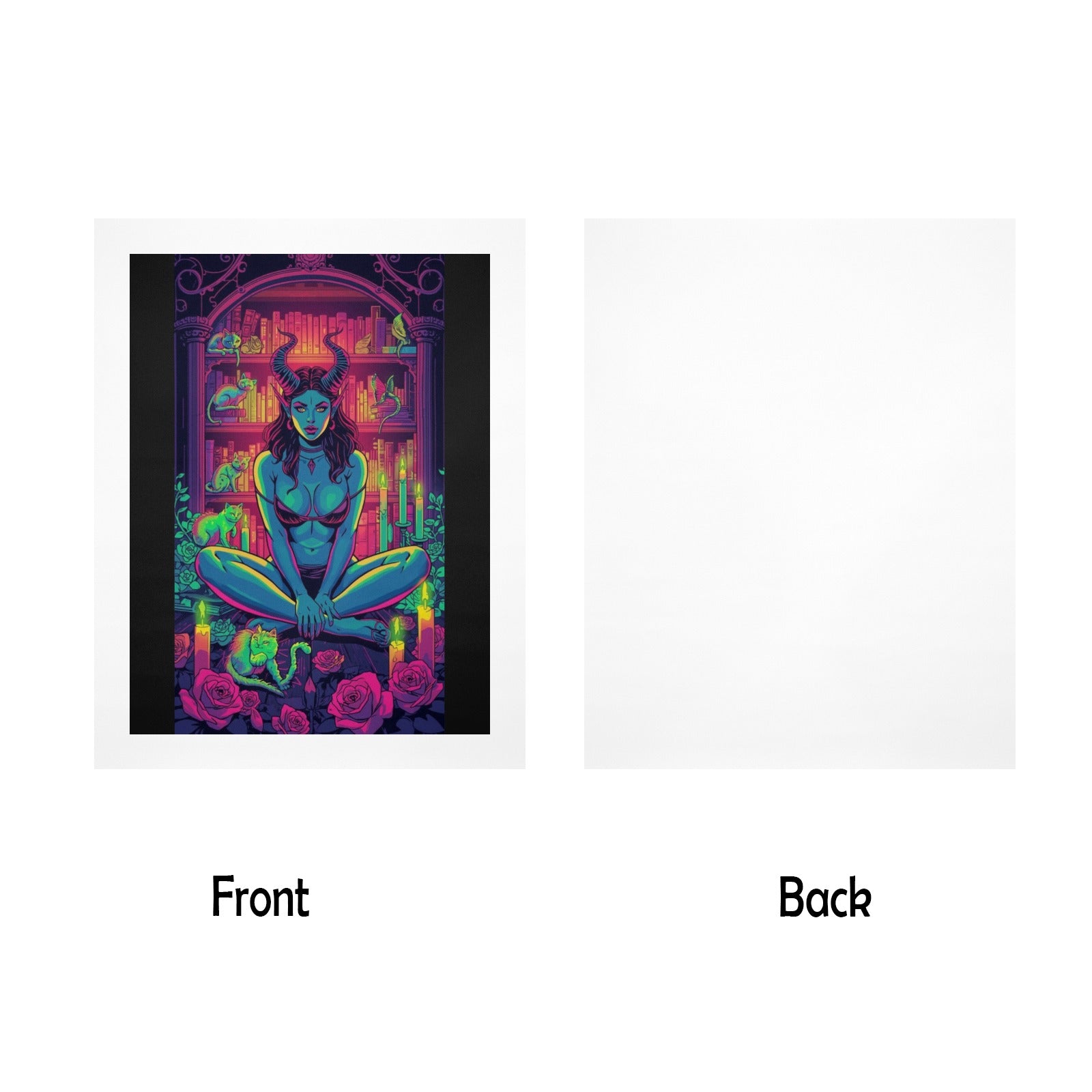 Gothic Witch Succubus Library Print