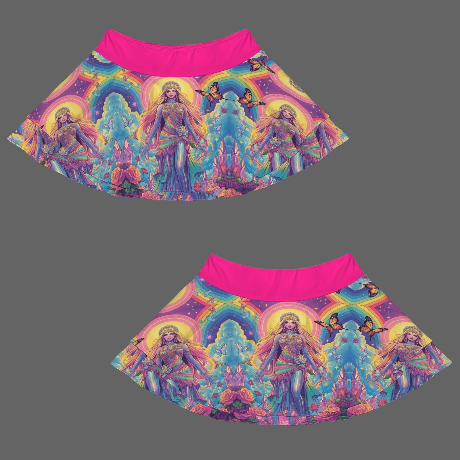 Gothic Witch Fashion angel Mini Sports Skort 2