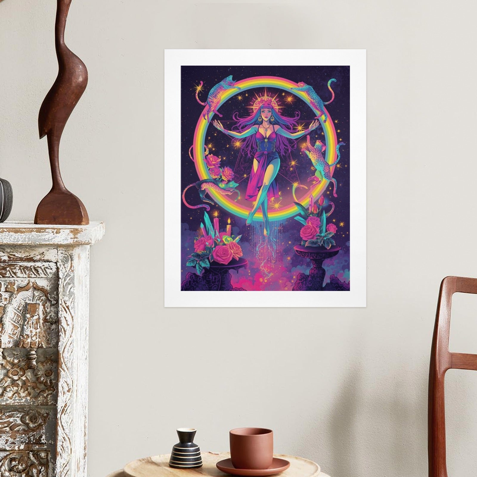 Gothic Galaxy Witch Art Print 3