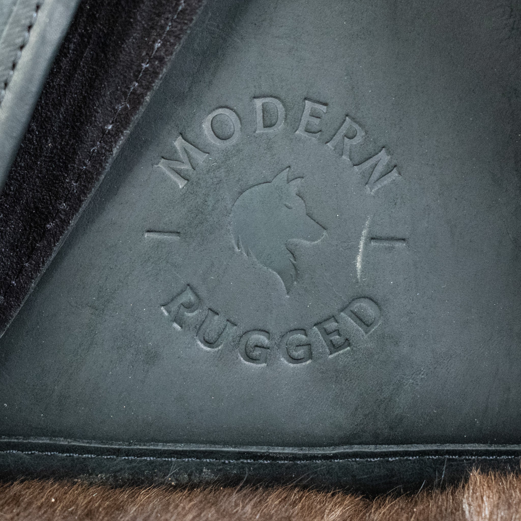 Leather Hide Backpack - Black - Night Bloom Digital Empire Studios