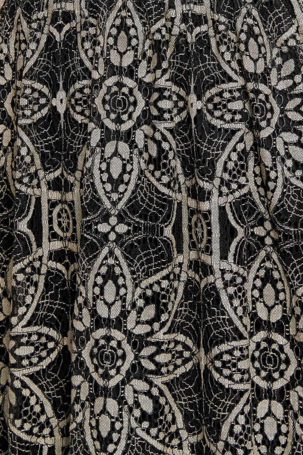 GOTHIC BLOOM WOVEN LACE MIDI DRESS - Night Bloom Digital Empire Studios