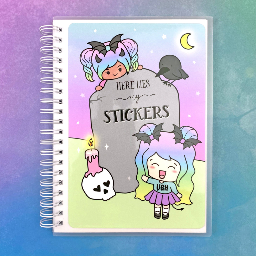 Pastel Goth Reusable Sticker Book - Night Bloom Digital Empire Studios