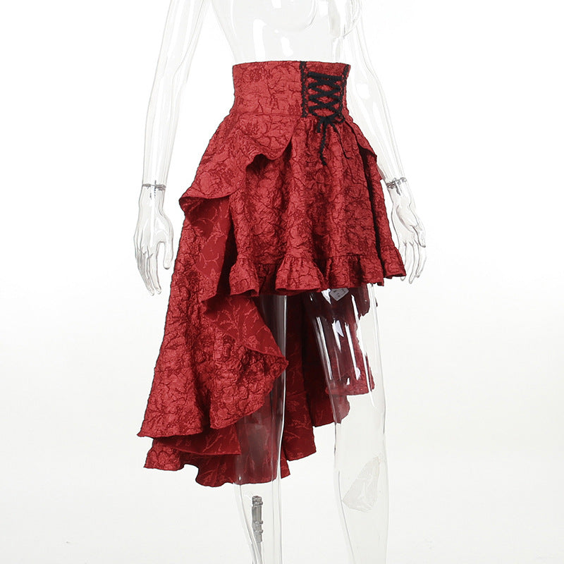 Alt Goth Fairy core Grunge Lolita Skirt Women Dark Gothic - Night Bloom Digital Empire Studios