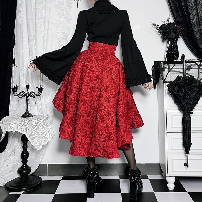Alt Goth Fairy core Grunge Lolita Skirt Women Dark Gothic - Night Bloom Digital Empire Studios