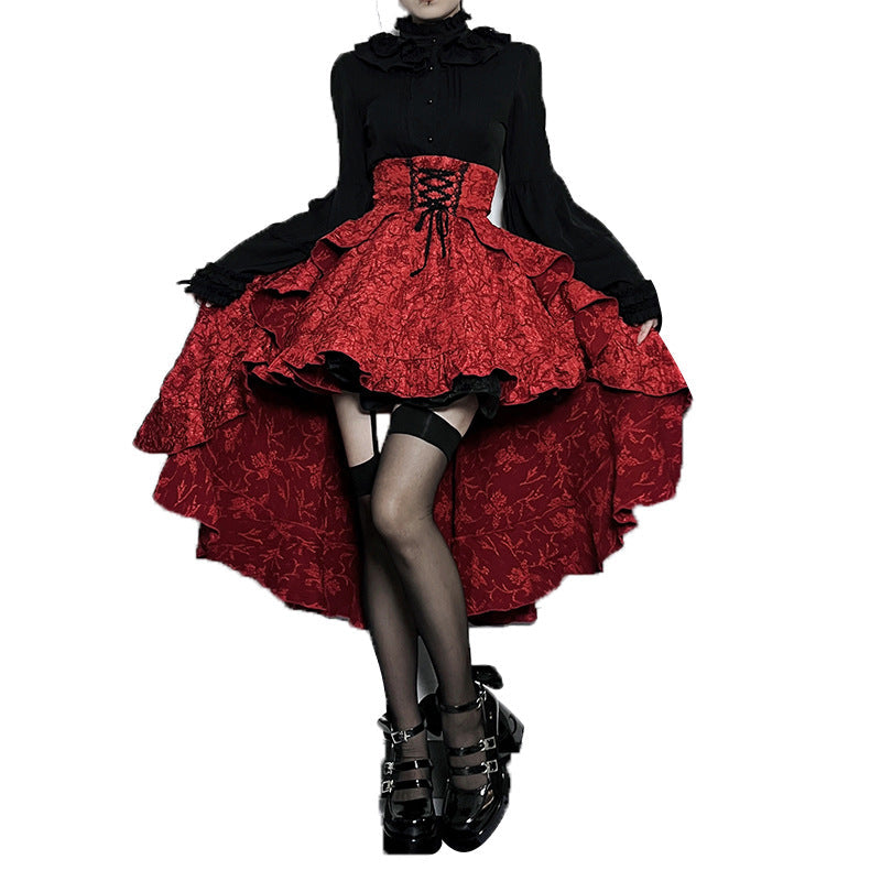 Alt Goth Fairy core Grunge Lolita Skirt Women Dark Gothic - Night Bloom Digital Empire Studios