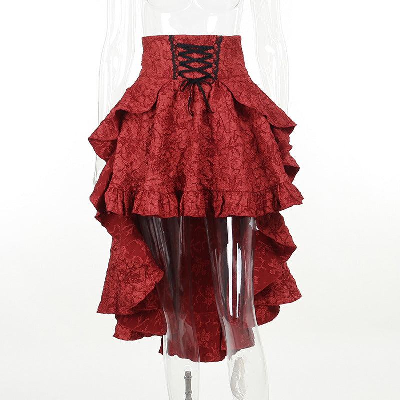 Alt Goth Fairy core Grunge Lolita Skirt Women Dark Gothic - Night Bloom Digital Empire Studios