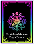Printable Grimiore Pages Bundle 1 - Night Bloom Digital Empire Studios