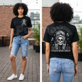Vintage Skeleton Coffee Mom T-Shirt - Feral and Unhinged Moms Club Grunge Tee, Premium 100% Cotton Gothic Motherhood Shirt, Retro Spooky Aesthetic Mom Gift, Coffee-Obsessed Skeleton Graphic Top, Comfortable Lived-In Mama Streetwear - Night Bloom Digital Empire Studios