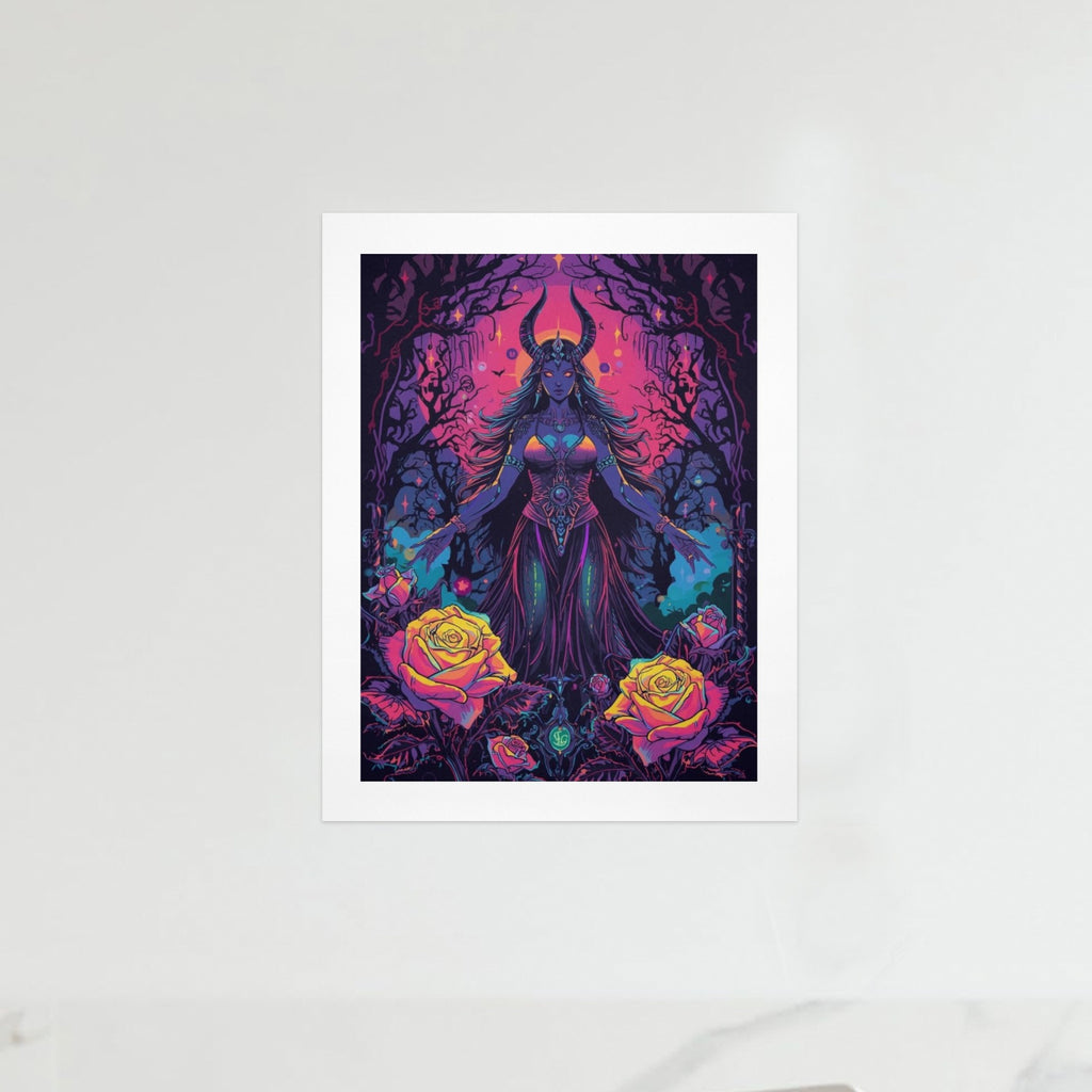 Gothic Witch Rose Art Print 15