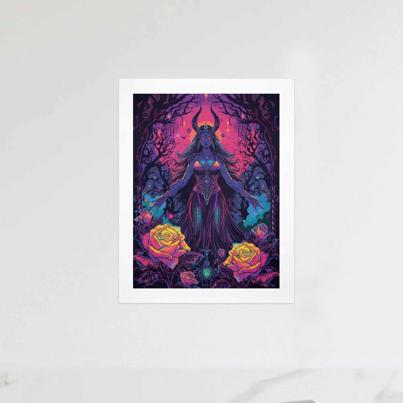 Gothic Witch Rose Art Print 15