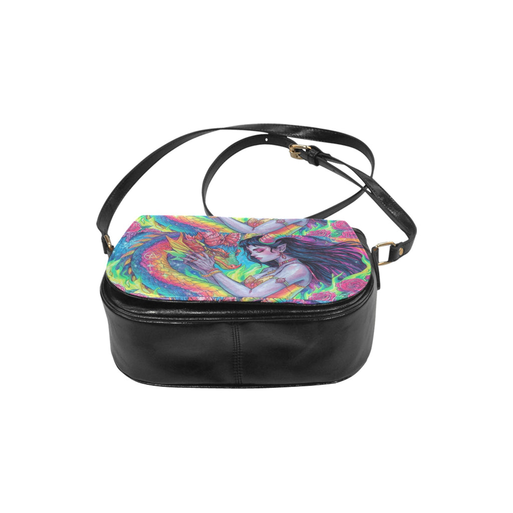 Firey Drsgon Gothic Women's Fashion Classic Saddle Bag