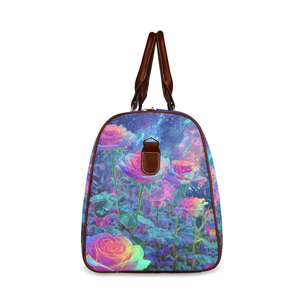 Trippy Rose Witch Gothic Women's Fashion Waterproof Travel Bag Large 2