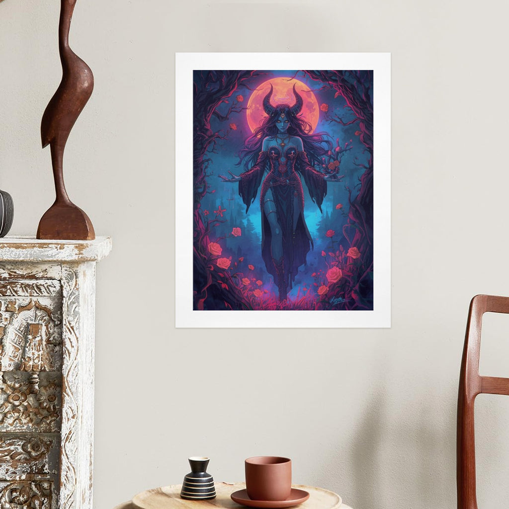 Gothic Witch Rose Art Print 11