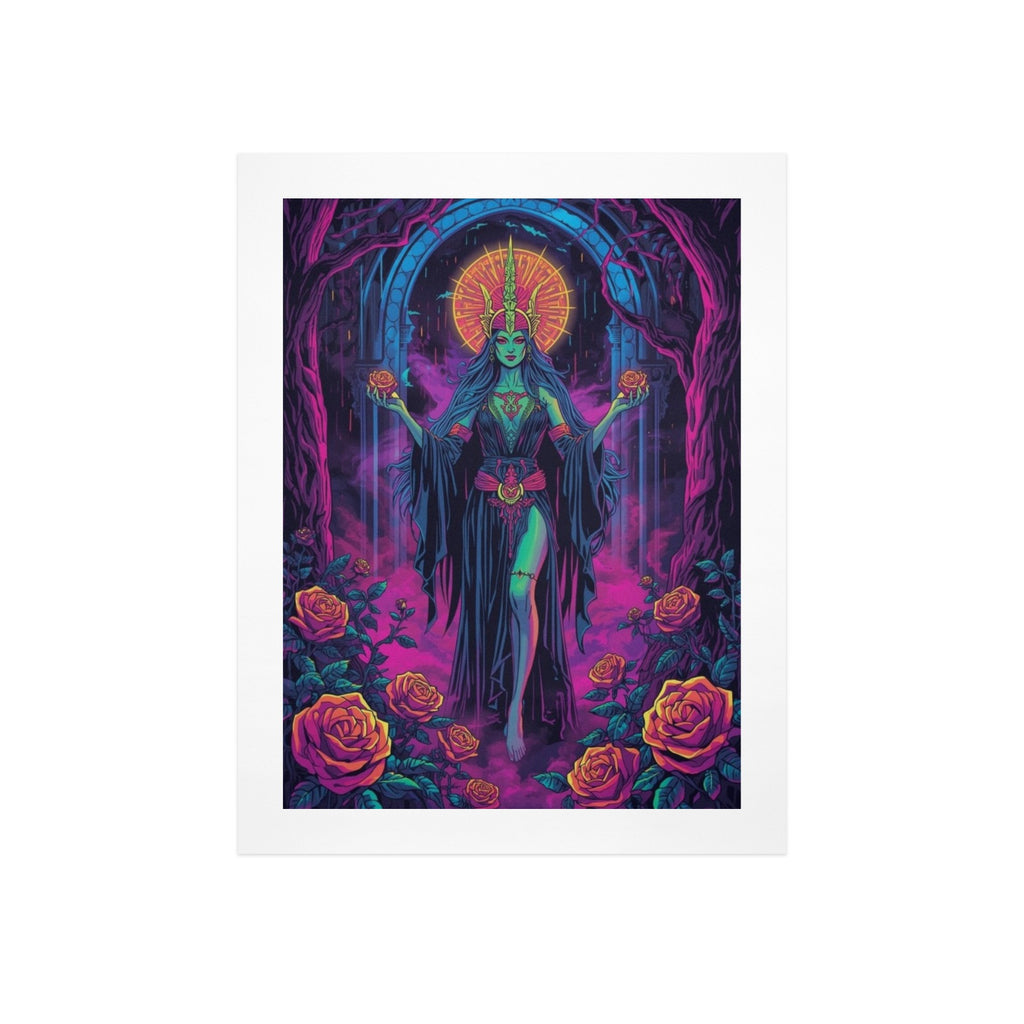 Gothic Witch Rose Art Print 4