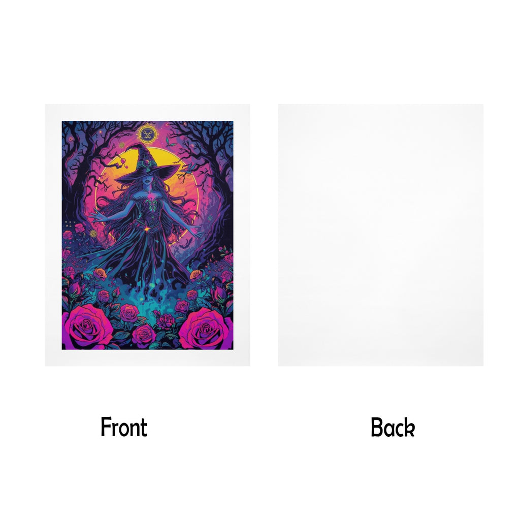 Gothic Witch rose Art Print 1