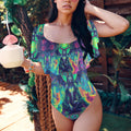 Gothic Dragon Witch Fashion One Piece Swimsuit 4
