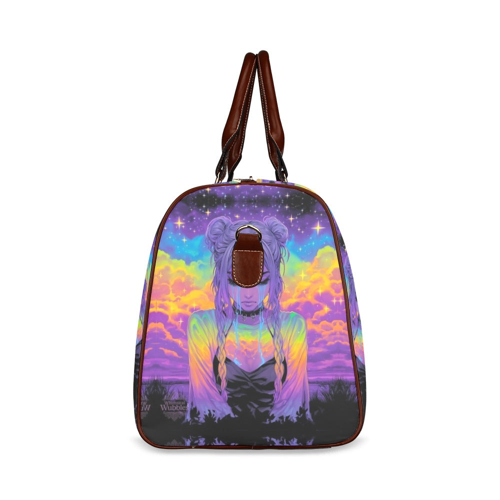 Trippy Hippy Witch Gothic Women's Fashion Waterproof Travel Bag Large