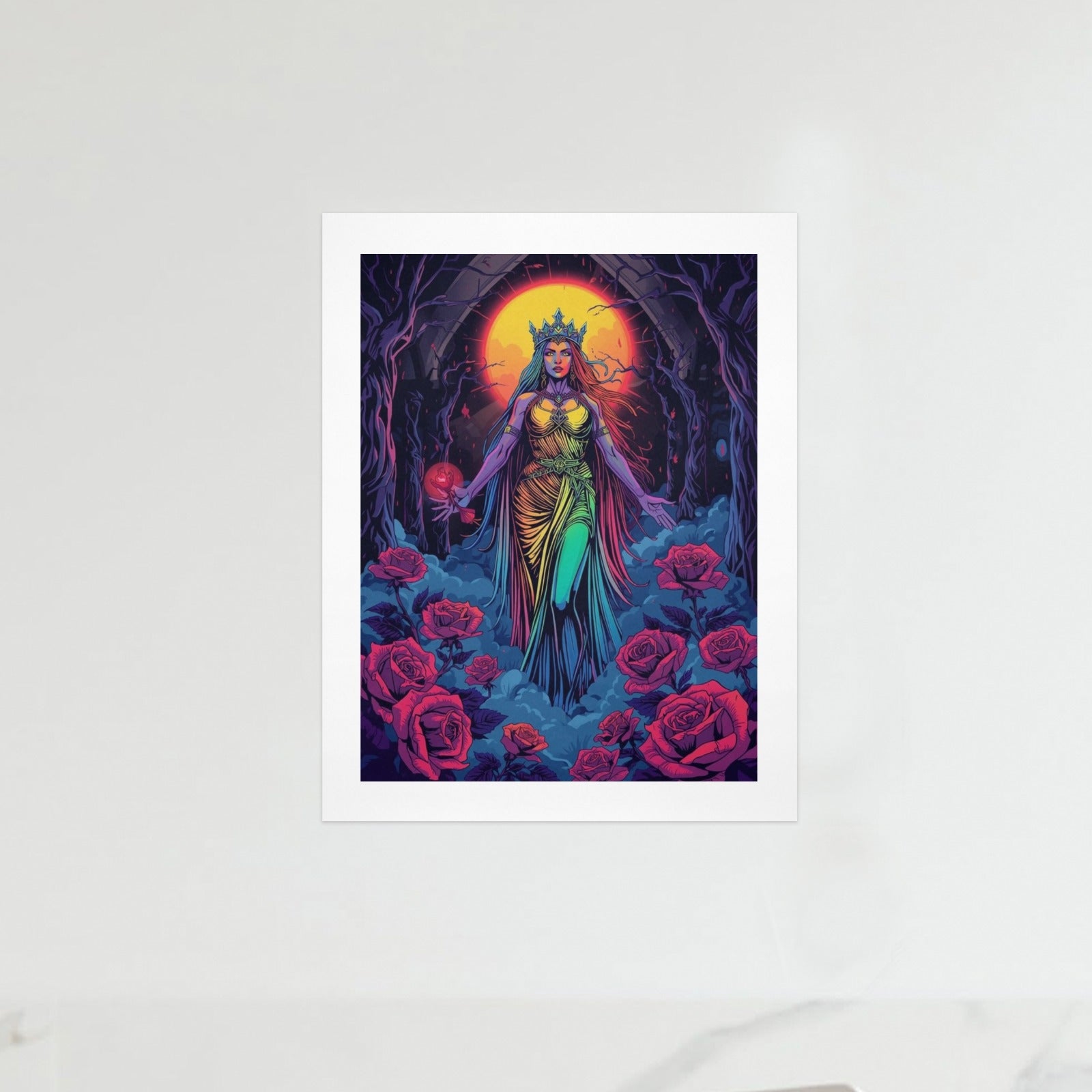 Gothic Witch Rose Art Print 6