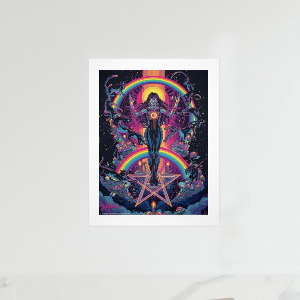 Gothic Galaxy Witch Art Print 1