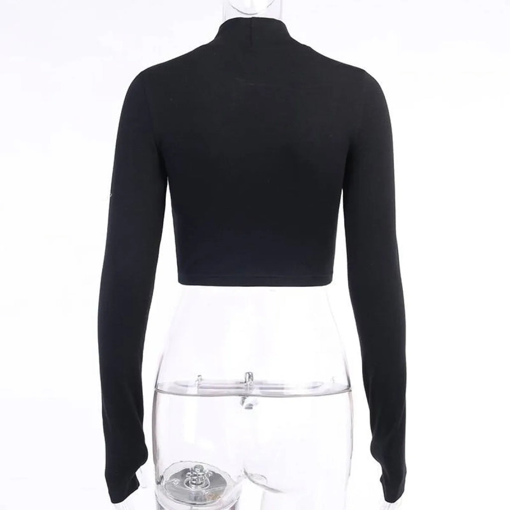 "Blessed" Goth Crop Top - Night Bloom Digital Empire Studios