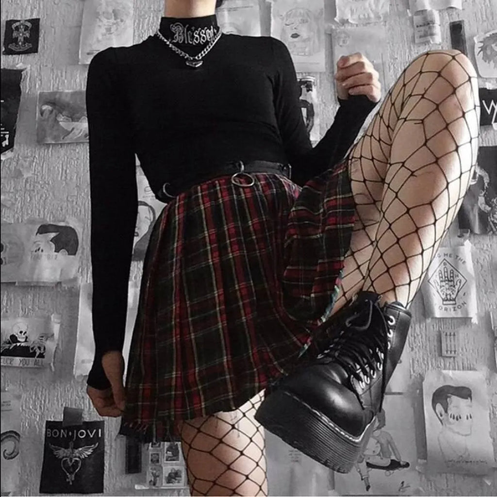 "Blessed" Goth Crop Top - Night Bloom Digital Empire Studios