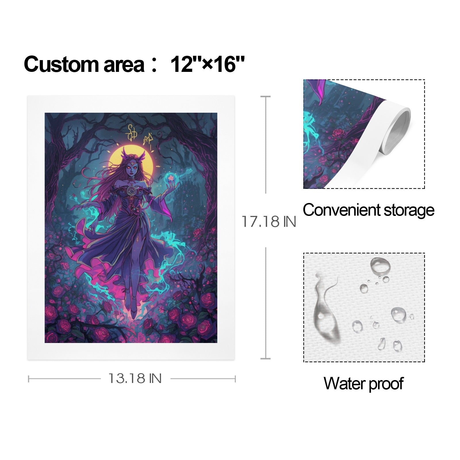Gothic Witch Rose Art Print 13