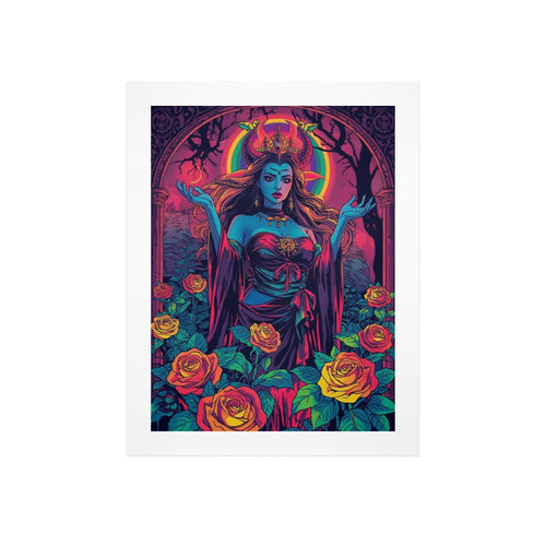 Dark Fantasy Dragon Witch Goddess Art Print Decor 5