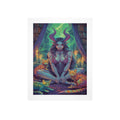 Dark Fantasy Witch Library Art Print 6