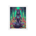 Dark Fantasy Witch Library Art Print 9