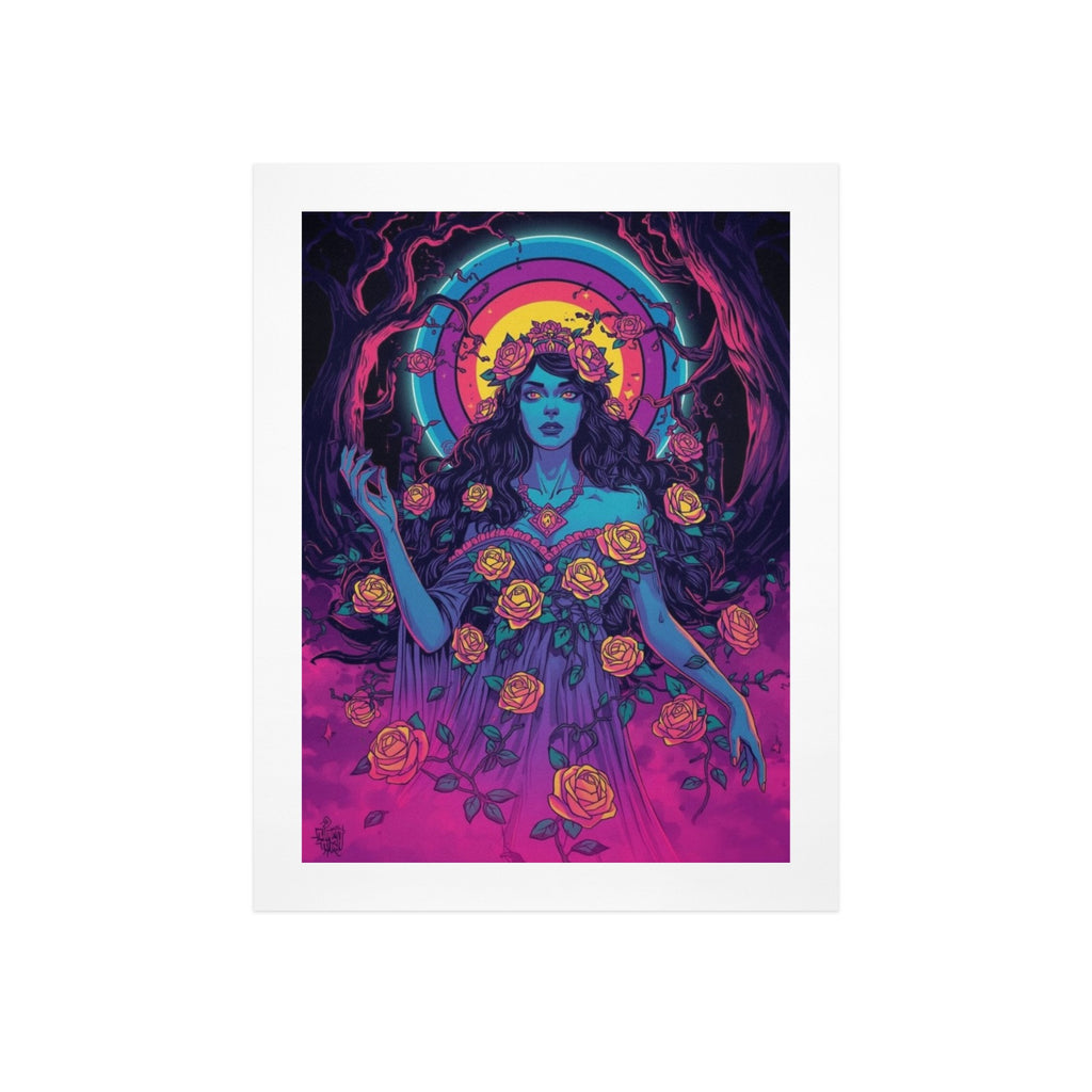 Gothic Witch Rose Art Print 2