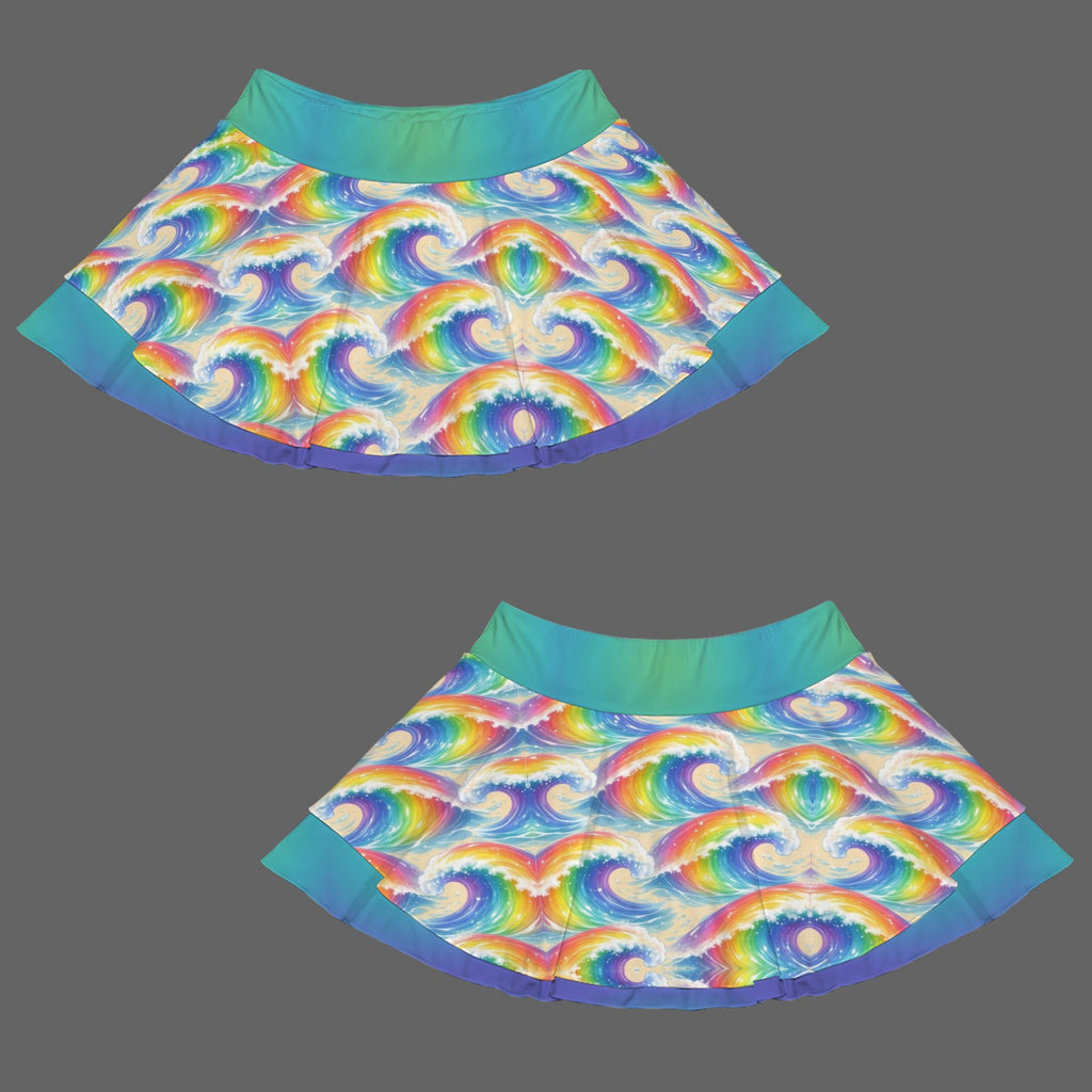 Trippy Gothic Tie-Dye Hippy Style Fashion Sports Skort 11