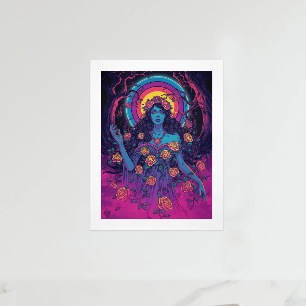 Gothic Witch Rose Art Print 2
