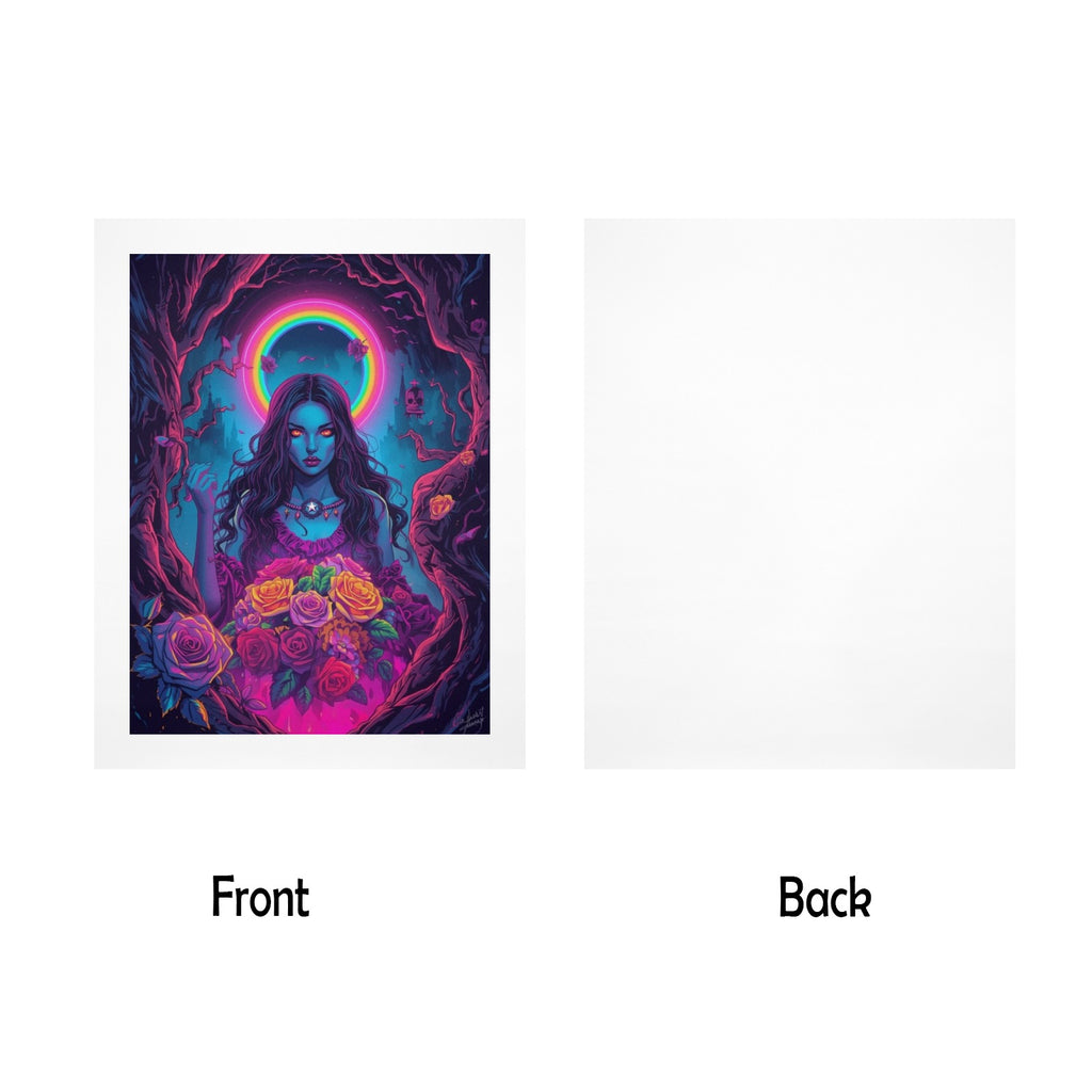 Gothic Witch Rose Art Print 2