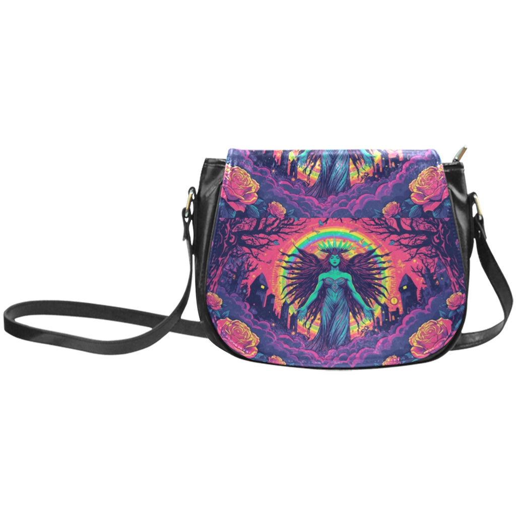Firey Drsgon Gothic Women's Fashion Classic Saddle Bag Purse 2