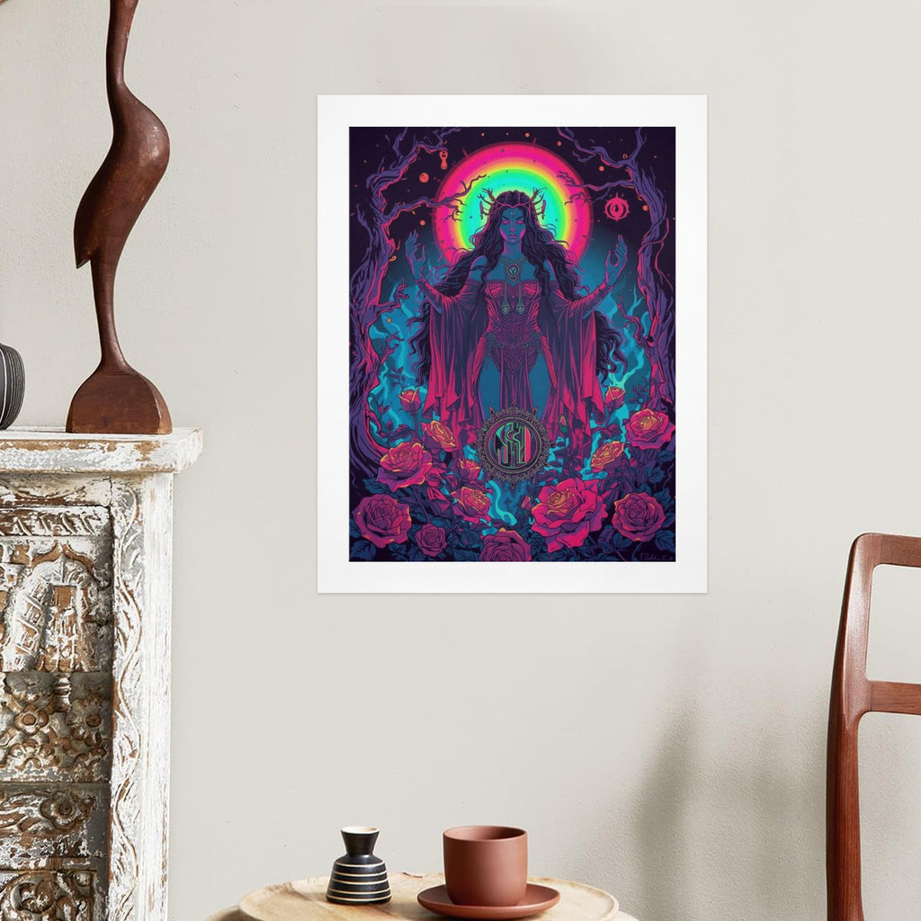 Gothic Witch Rose Art Print 10