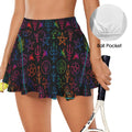 Gothic Rainbow Witches Sigil Fasion Sports Skort